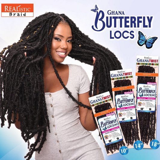 Bijoux Ghana Realistic Butterfly Locs