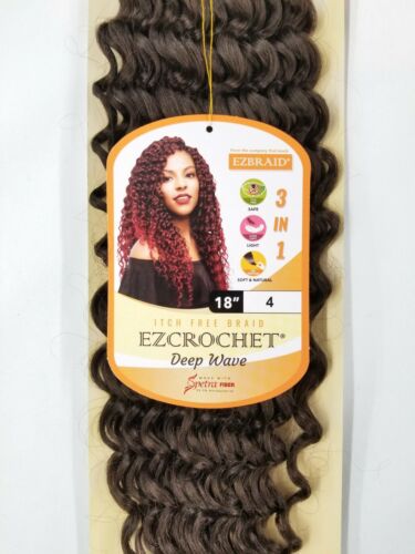 Innocence Ez-Crochet Hair Deep Wave 18 inches.